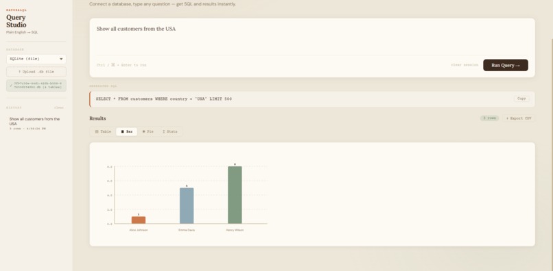 NaturalQL – screenshot 1