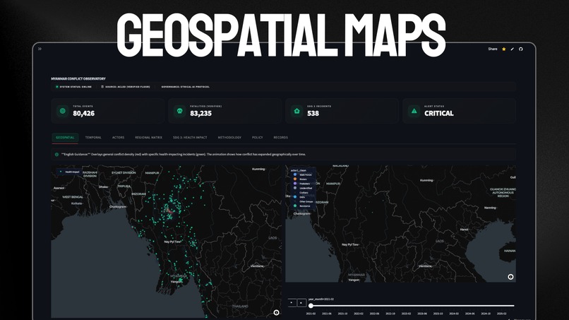 Myanmar Conflict Observatory – screenshot 1
