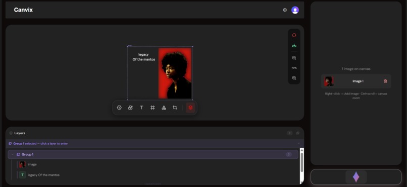 CANVIX AI Image Editor – screenshot 1