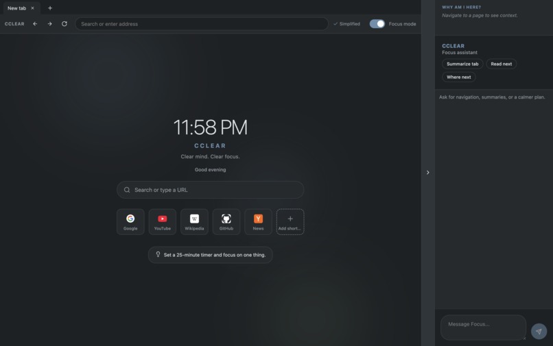 CCLEAR – screenshot 1