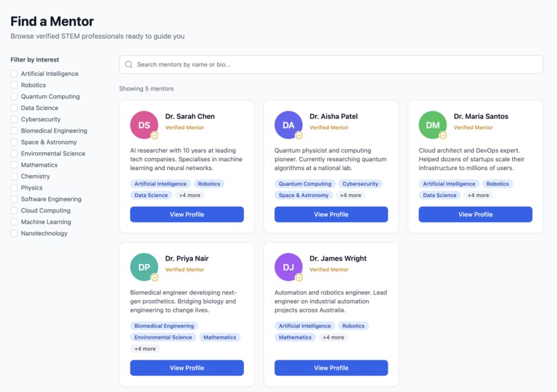 STEMentor – screenshot 1