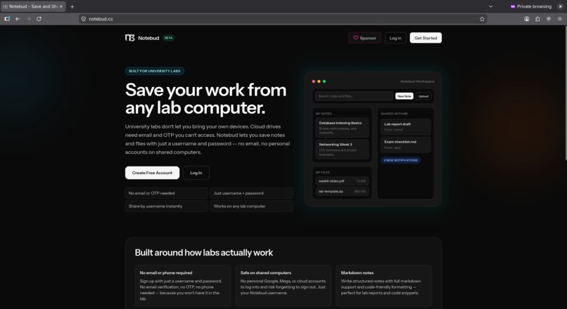 NoteBud – screenshot 1