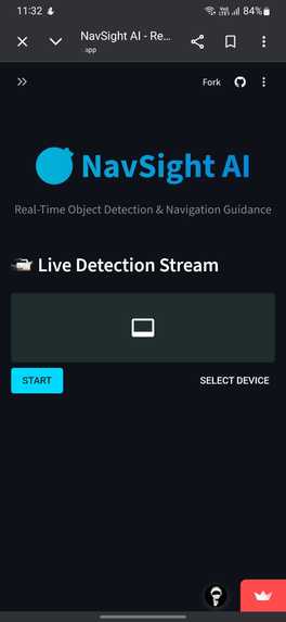 NavSight AI – Intelligent Vision-Based Navigation Assistant – screenshot 3