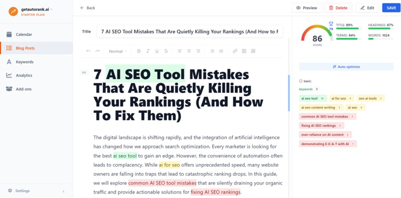 Autorank - AI SEO – screenshot 2