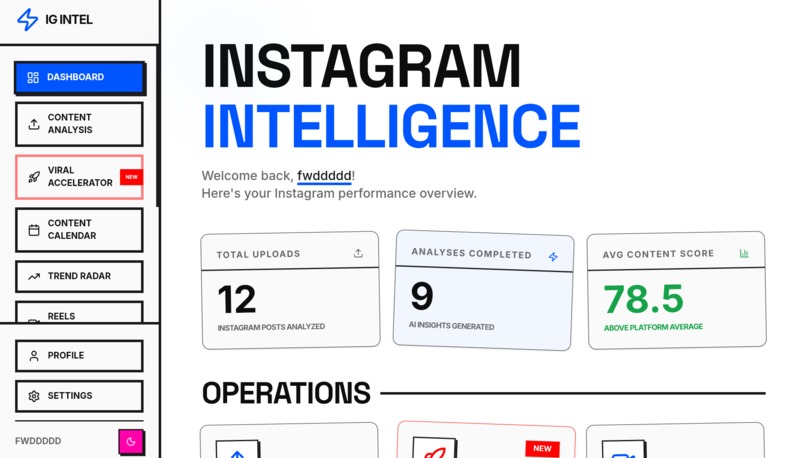IG Intel – screenshot 2