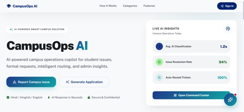 CampusOps AI – screenshot 1
