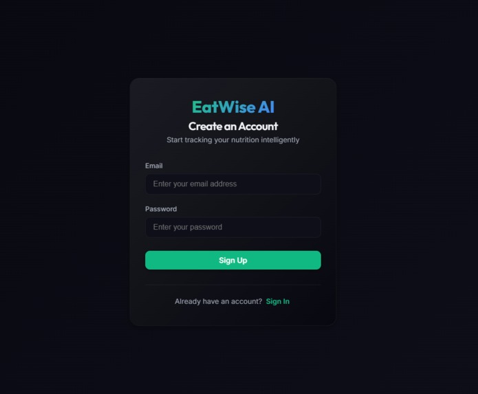 EatWise AI  – screenshot 1