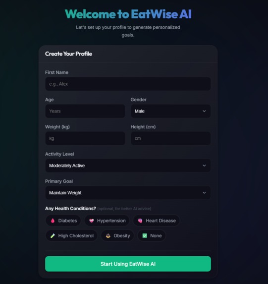 EatWise AI  – screenshot 2