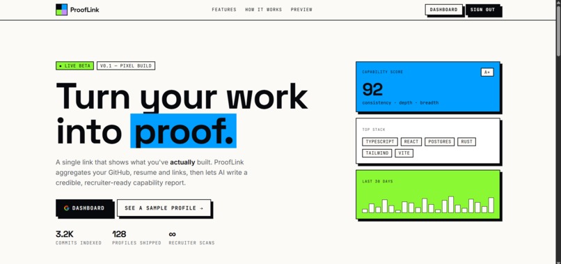 Prooflink – screenshot 1