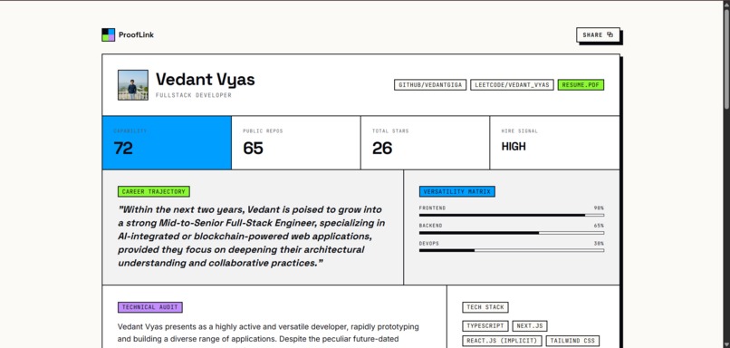 Prooflink – screenshot 3