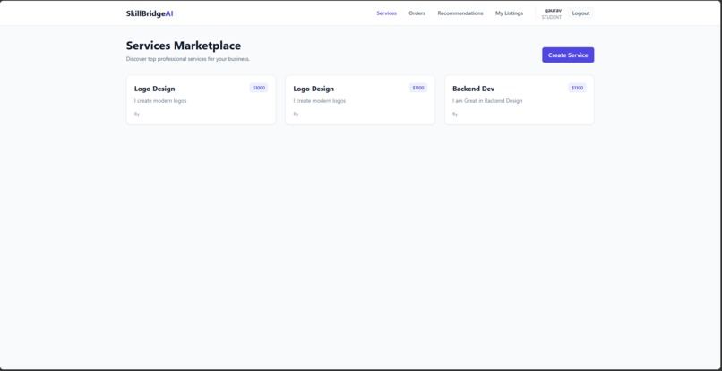 SkillBridgeAI – screenshot 1