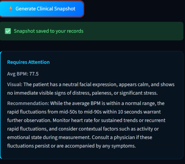  Intelli-Vitals: AI-Powered Touchless Health Monitoring – screenshot 2
