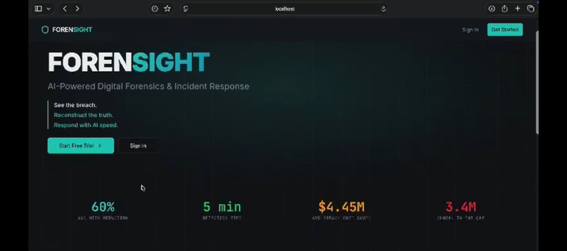 ForeSight: AI-Powered Digital Forensics & Incident Response – screenshot 1
