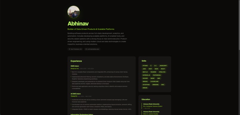 CVfy | AI-Powered Resume to Website  – screenshot 4