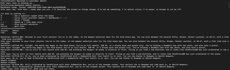 Echo – screenshot 1