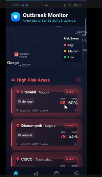 Disease-outbreak Pediction System  – screenshot 6