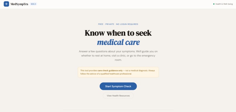 MedSympTra – screenshot 1