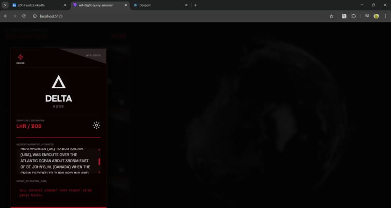 Aviation Incident Detection & Live Monitoring – screenshot 1