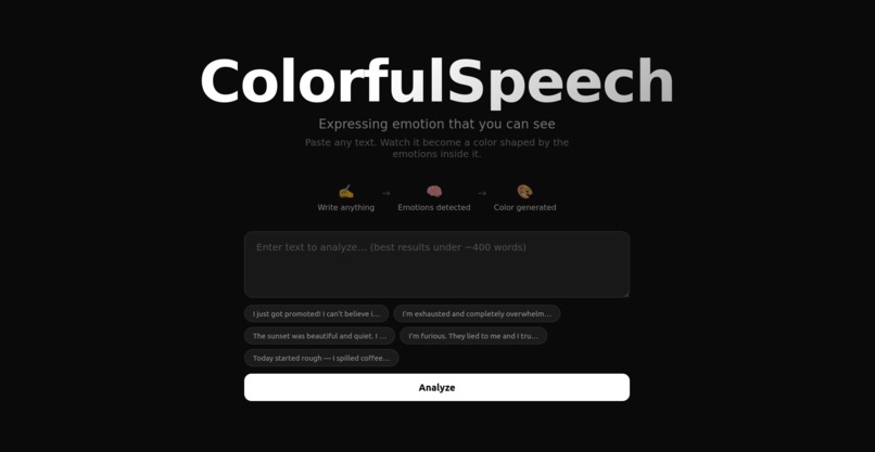 ColorfulSpeech – screenshot 1