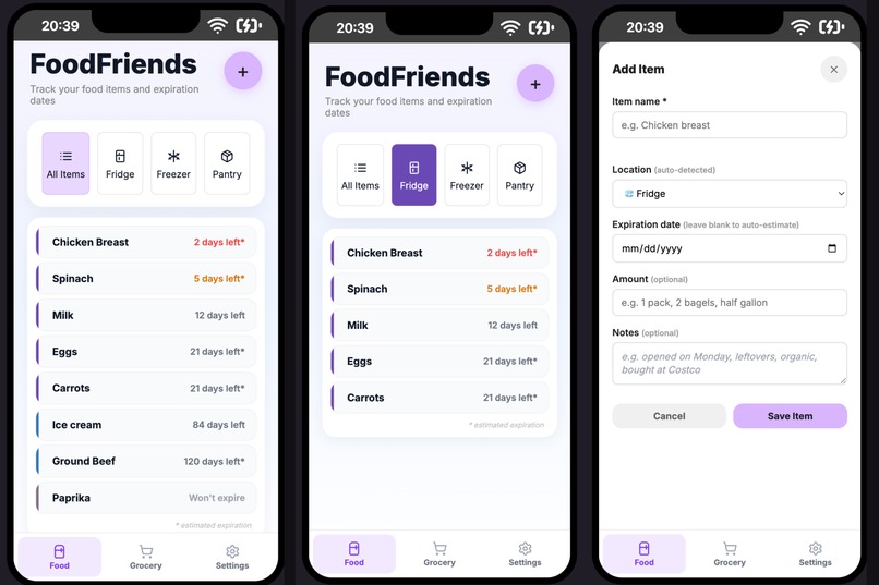FoodFriends – screenshot 1