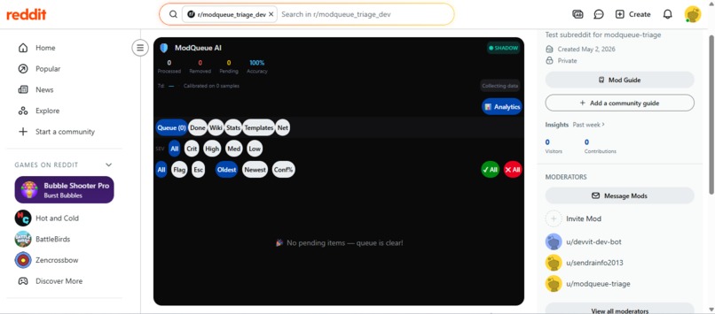 ModQueue Triage AI – screenshot 1