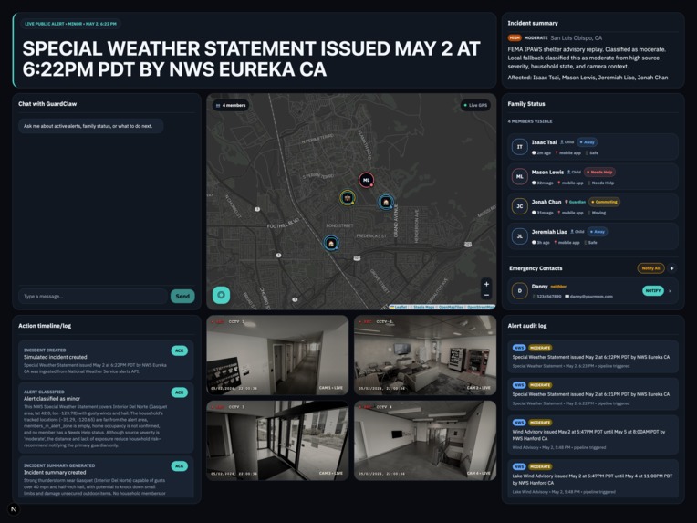 GuardClaw - Your autonomous family safety coordinator – screenshot 1