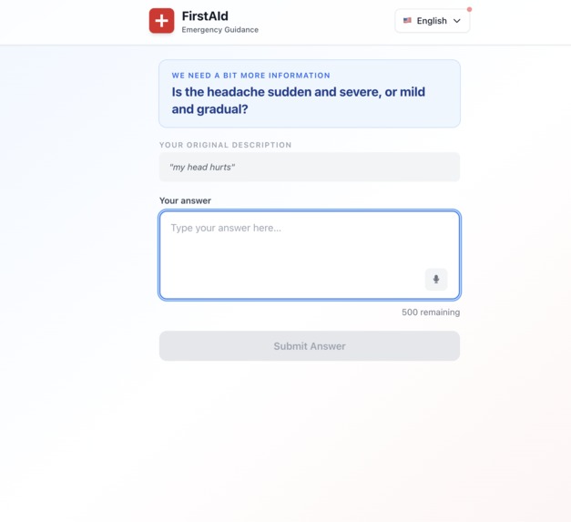 FirstAId – screenshot 1