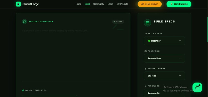 CircuitForge — AI Hardware Project Builder – screenshot 1