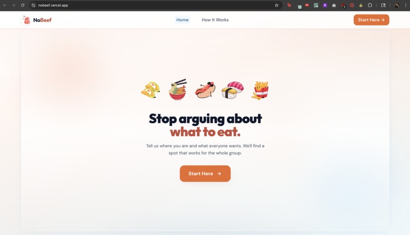 NoBeef – screenshot 1