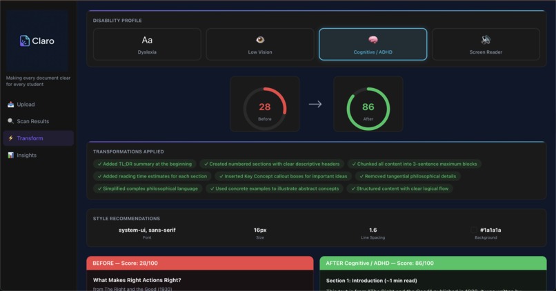 Claro – screenshot 3