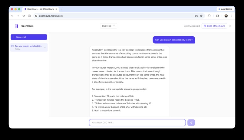 OpenHours – screenshot 3