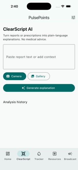 PulsePoints — Offline-First AI Health Companion – screenshot 3