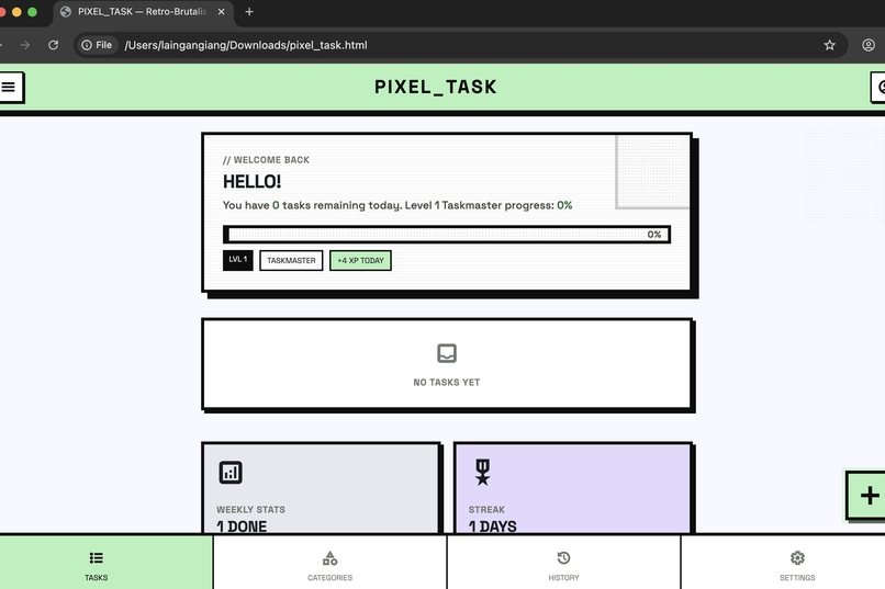 Pixel Task – screenshot 1