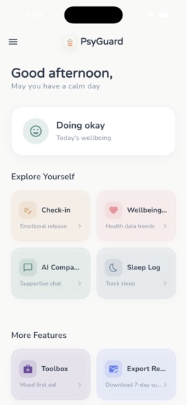 PsyGuard AI — Mental Health Companion and Risk Awareness App – screenshot 5