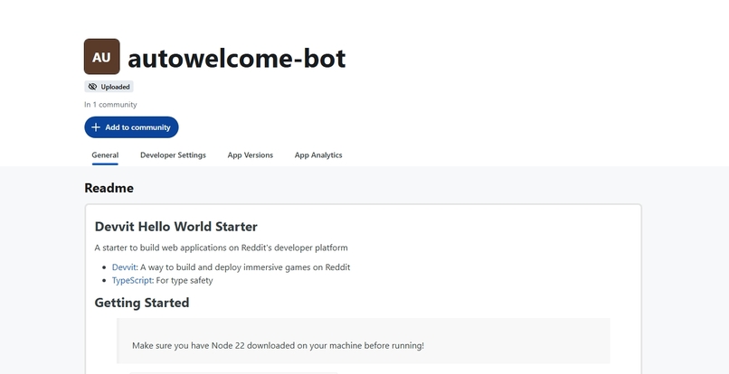 AutoWelcome Bot – screenshot 1