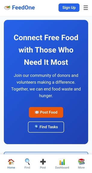  FeedOne — Verified Digital Surplus Food Coordination – screenshot 4