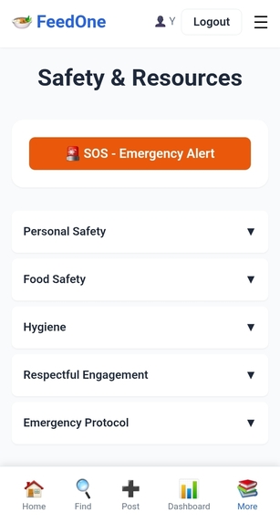  FeedOne — Verified Digital Surplus Food Coordination – screenshot 10