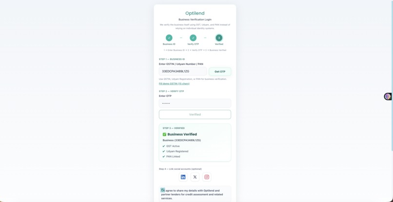 OptiLend – screenshot 2