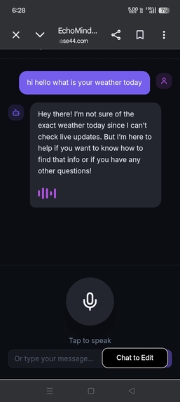 Ai voice bot  – screenshot 1
