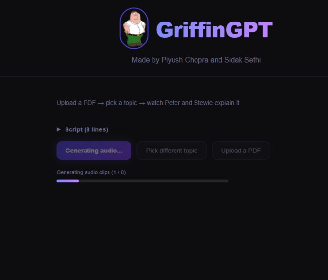 GriffinGPT – screenshot 4