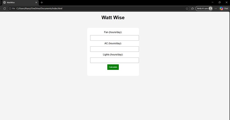 Watt Wise - Smart Energy Usage Analyzer – screenshot 1