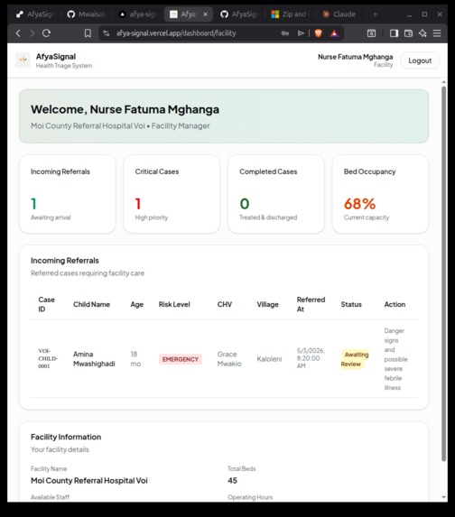 AfyaSignal – screenshot 2