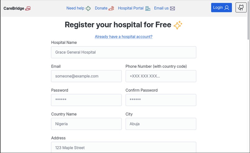 CareBridge – screenshot 2