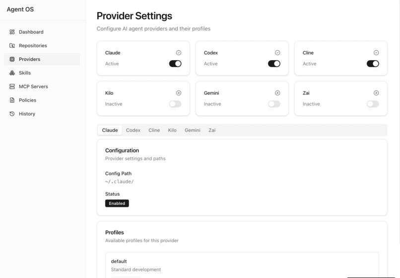 Agent Operating System (Agent OS) – screenshot 3