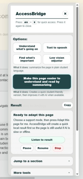 AccessBridge – screenshot 1