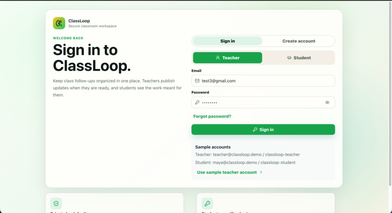ClassLoop – screenshot 3