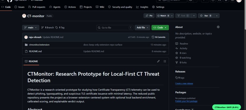 CT Monitor Extension – screenshot 2