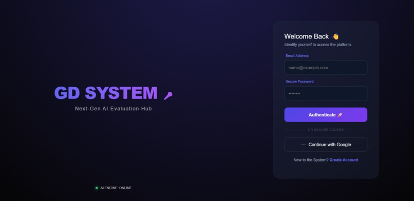 AI-Based Grooup Discussion  Evaluation System – screenshot 1