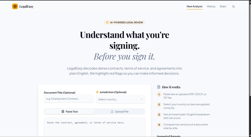 LegalEasy – screenshot 1