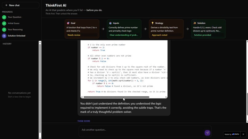 ThinkFirst AI – screenshot 1